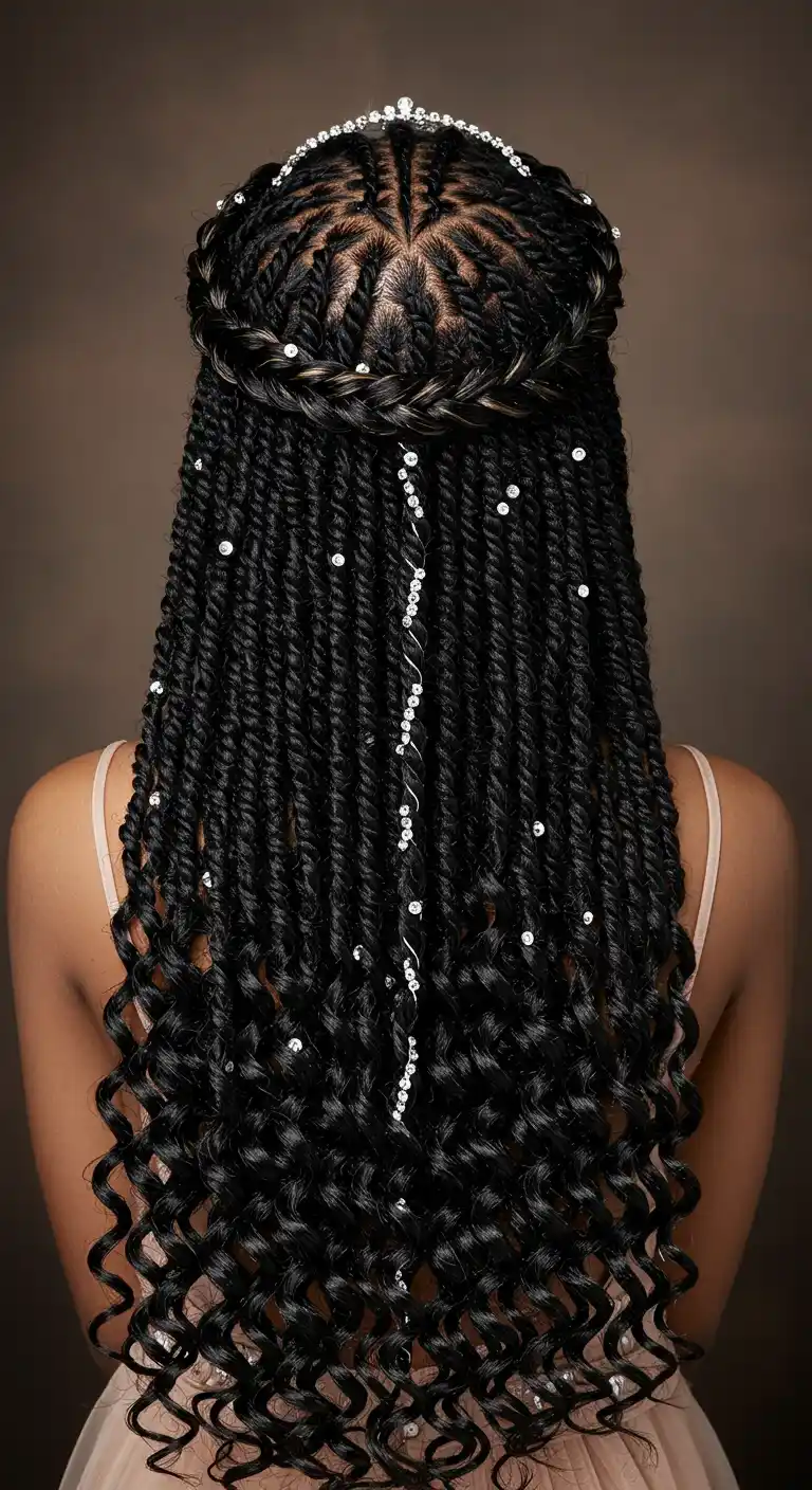 Classic Twisted Crown with Subtle Shimmer