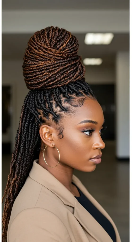 Sculpted Passion Twist Top Knot