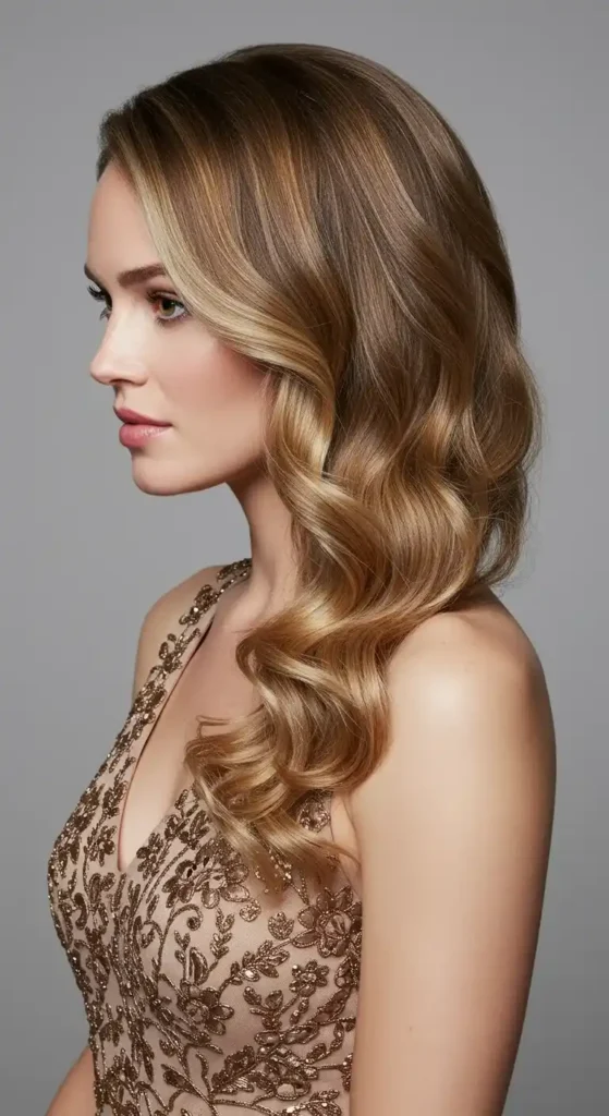 21 Glamorous Hairstyles for Straight Hair -That Showcase Its Natural Shine 4 Soft, Glossy Waves – Classic Elegance for Straight Hair