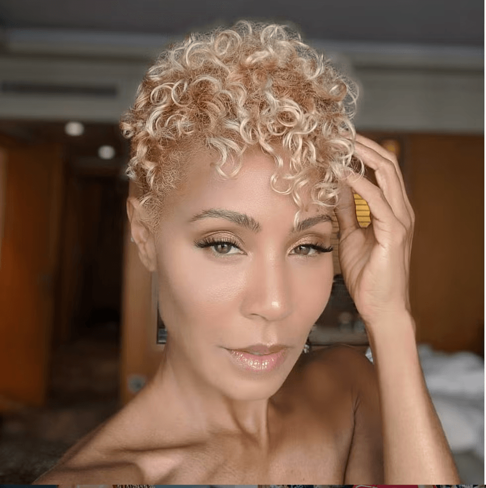 3. Blonde Tapered Curls