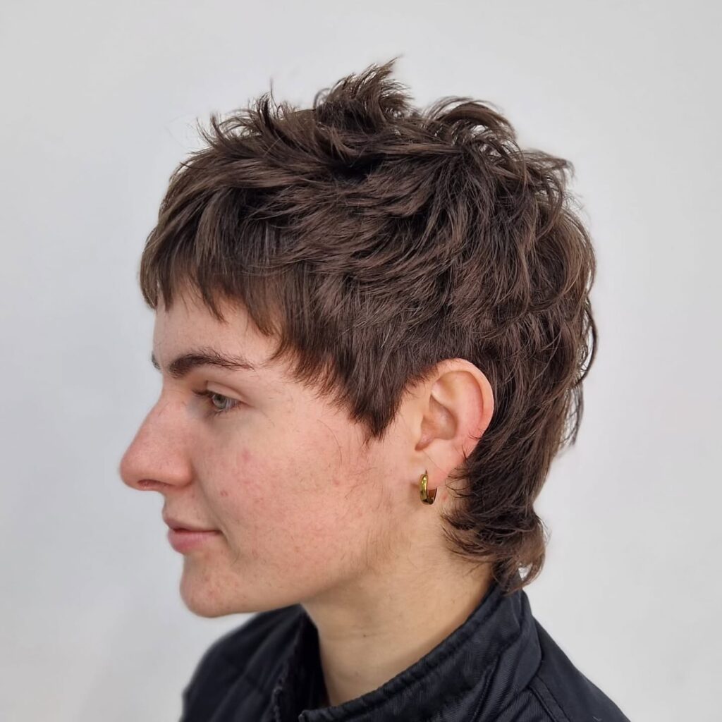 5. Textured Blonde Shag Mullet