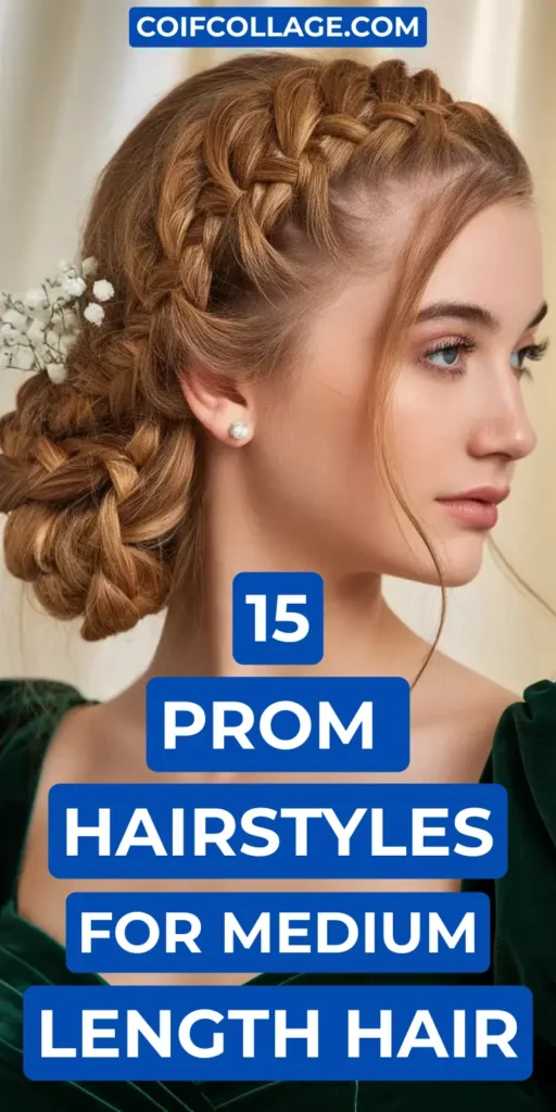15 Glamorous Prom Hairstyles for Medium Length Hair: No Salon Required 1 15 Glamorous Prom Hairstyles for Medium Length Hair No Salon Required 1