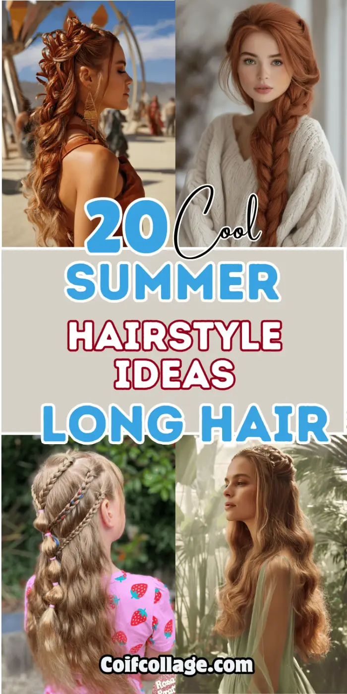 20 Cool Summer Hairstyles for Long Hair Light and Stylish Looks to Beat the Heat Pin