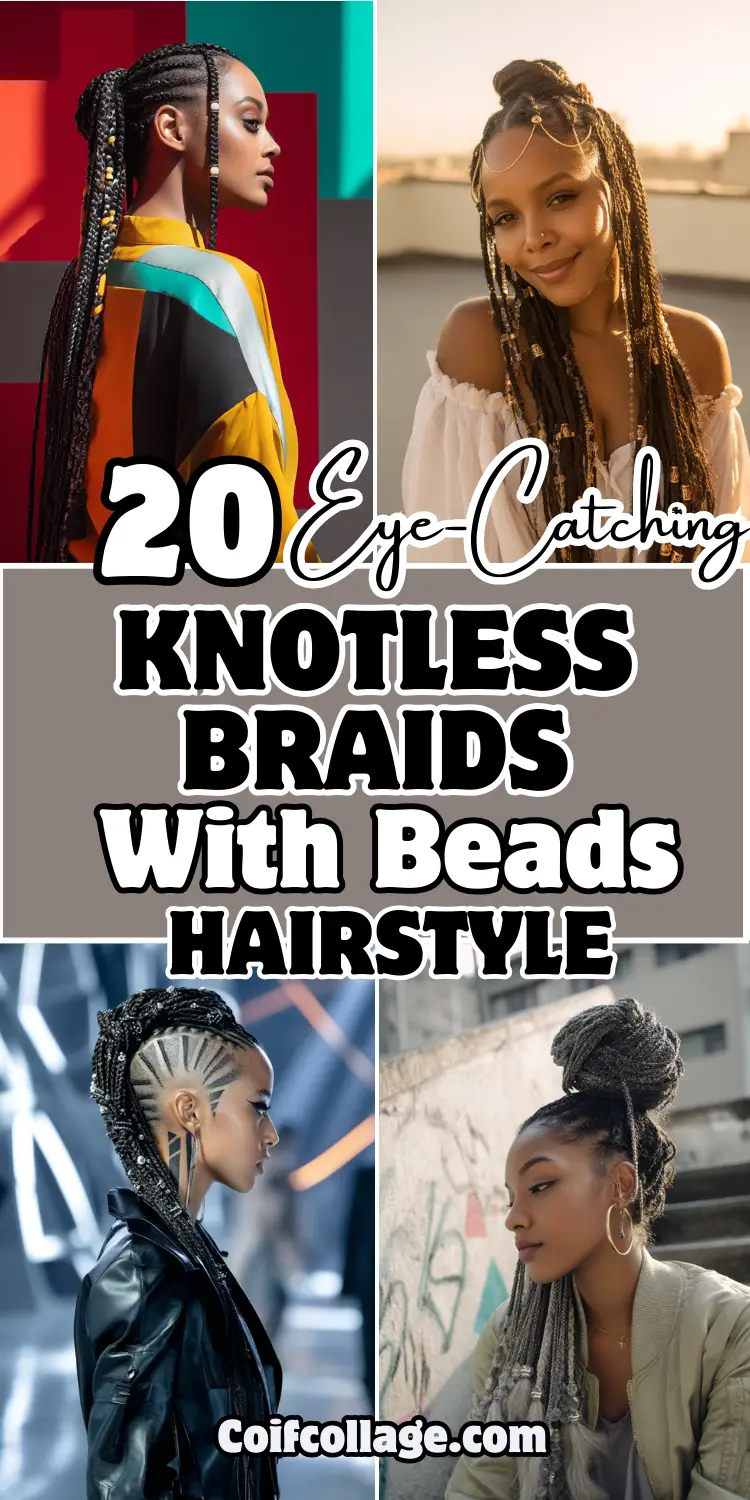 20 Eye-Catching Knotless Braids with Beads Hairstyles: Statement Styles You’ll Love