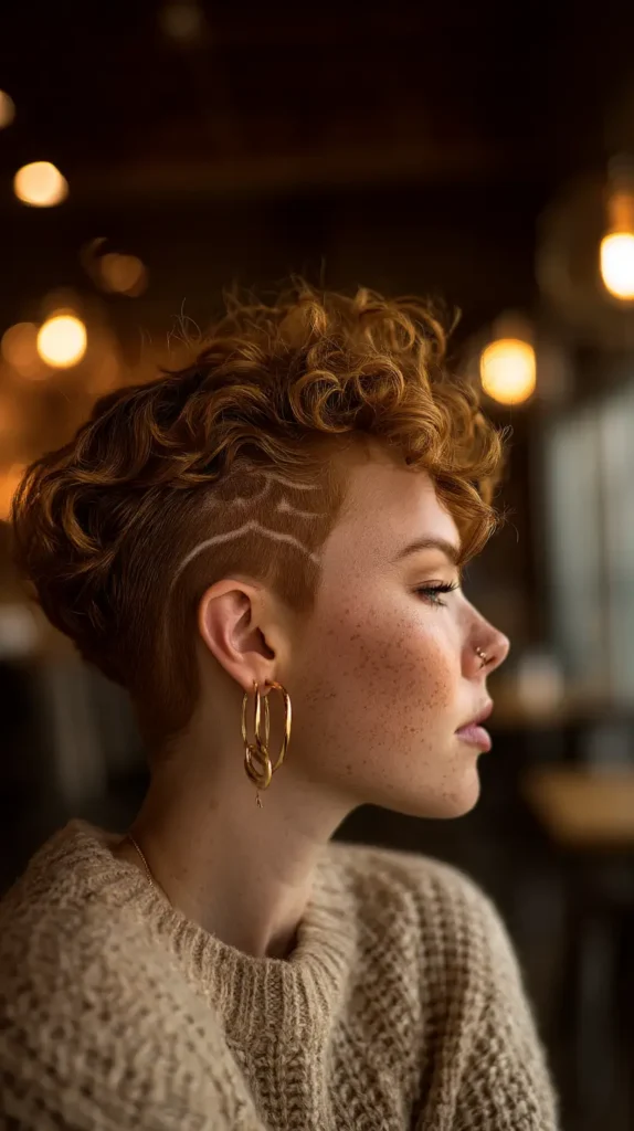 15 Edgy Shaved Side Hairstyles: Stand Out From The Crowd 14 Coffee House Vintage Crop