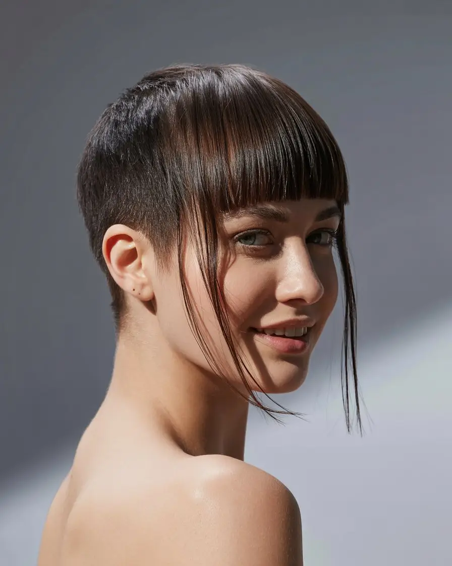 20 Playful Pixie Hairstyles: Flirty and Fun Looks for a Fresh Vibe 11 #10. The Pixie with Long Bangs: A Play on Proportions