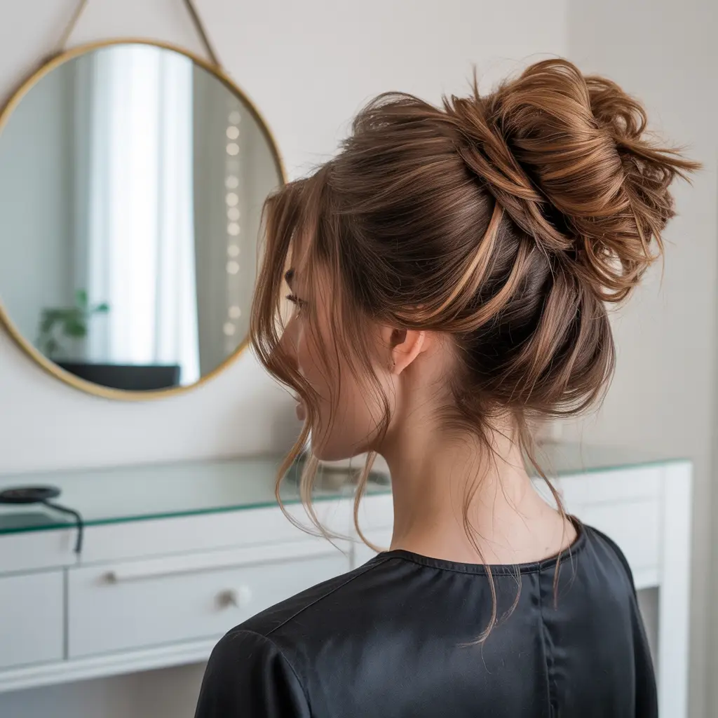 18 Classy French Roll Hairstyles: Sleek Styles That Elevate Any Outfit 12 #11. Textured French Roll with Soft Curtain Strands