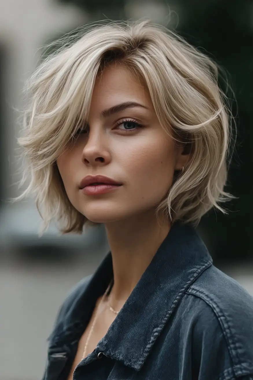 #12. Iced Champagne Pixie Bob with Shadowed Roots