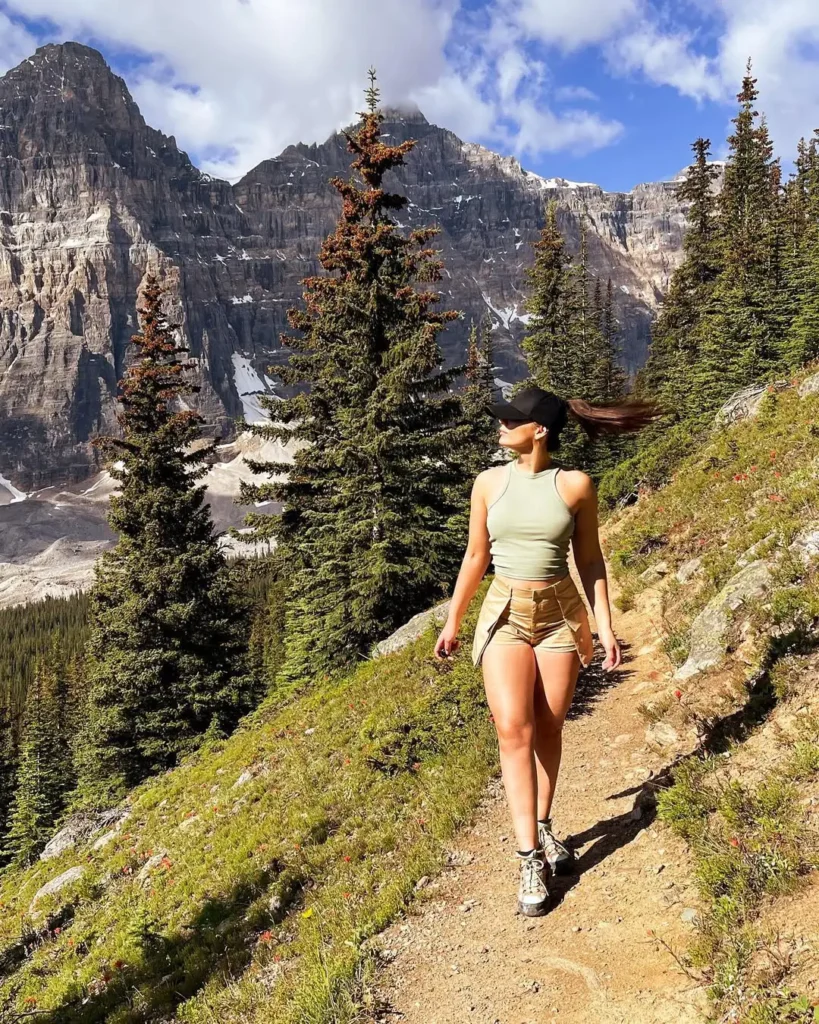 #12. Sage Racerback Tank with Two-Tone Utility Shorts and Trail Runners