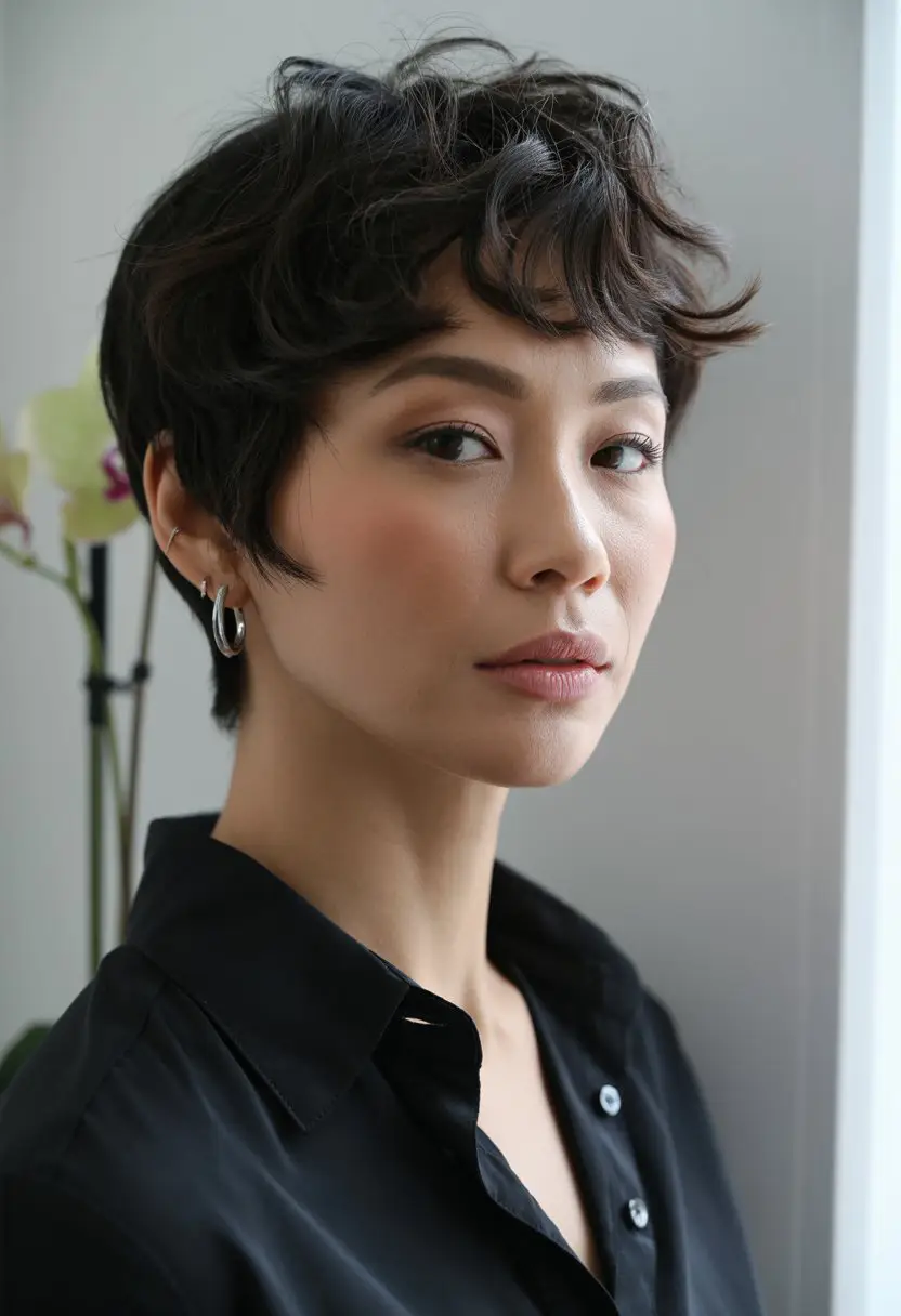 20 Playful Pixie Hairstyles: Flirty and Fun Looks for a Fresh Vibe 13 #12. Soft Tousled Pixie with Feathered Bangs