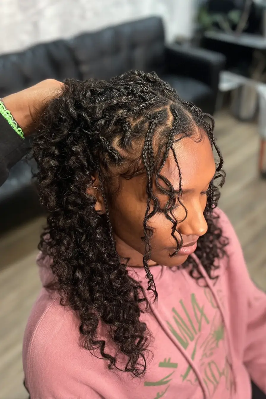 19 Creative Locs Hairstyles: Statement-Making Styles to Try Now 13 #12. Starter Locs with Defined Curls and Side Part