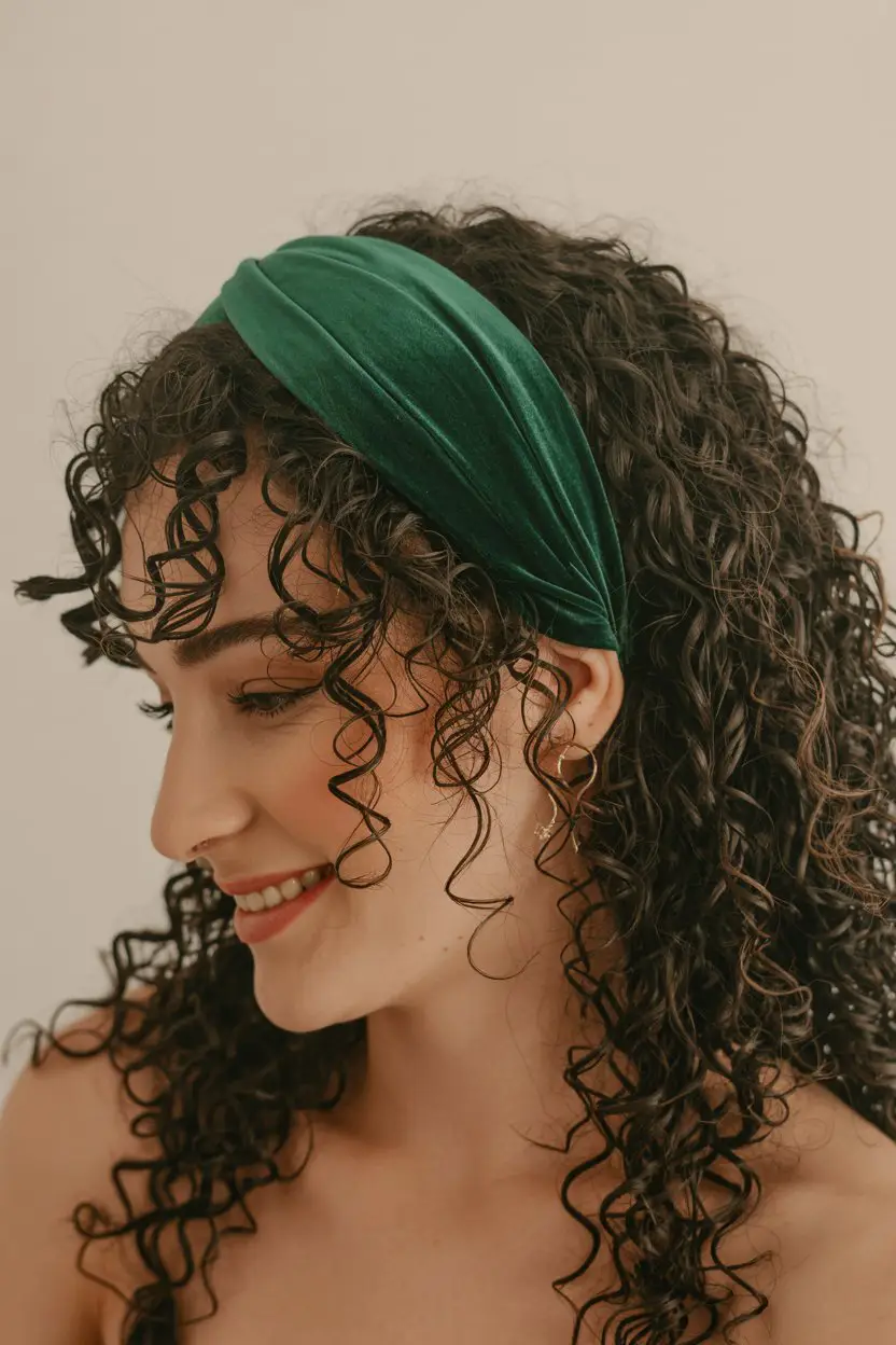 16 Time-Saving Wash And Go Hairstyles: Chic Solutions for Busy Mornings 15 #14. The Headband-Boosted Curly Frame
