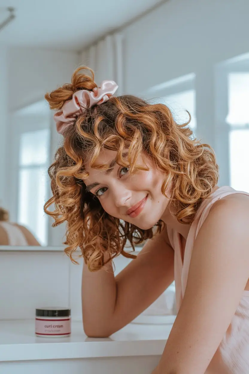 17 Stylish Vacation Hairstyles: Chic and Easy Options for Getaways 15 #14. The Pineapple Updo for Curly Hair