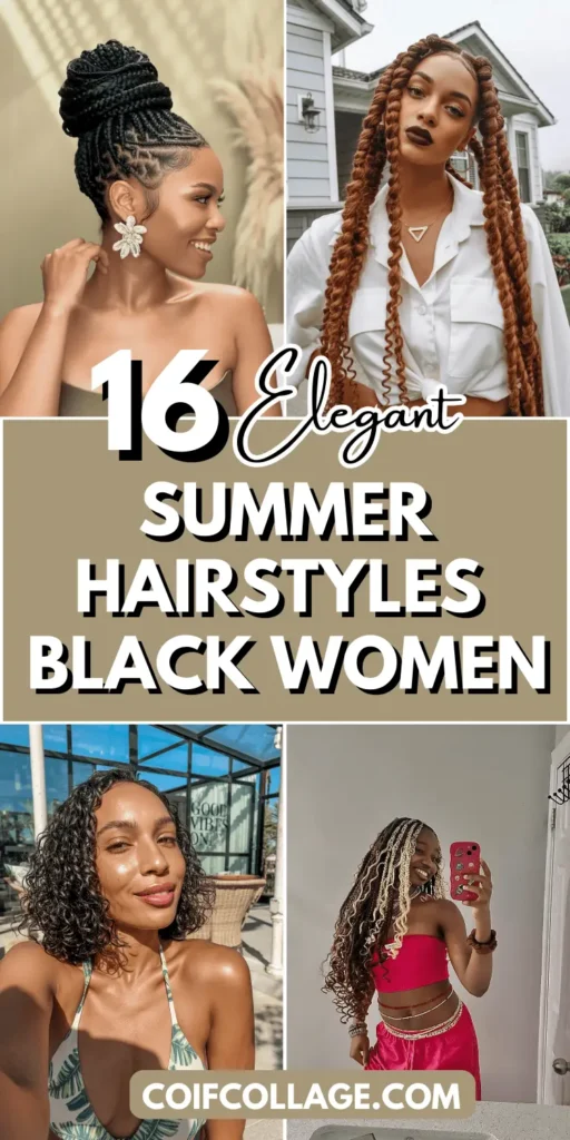 16 Elegant Summer Hairstyles for Black Women: Stylish Picks for Sun-Soaked Days and Nights