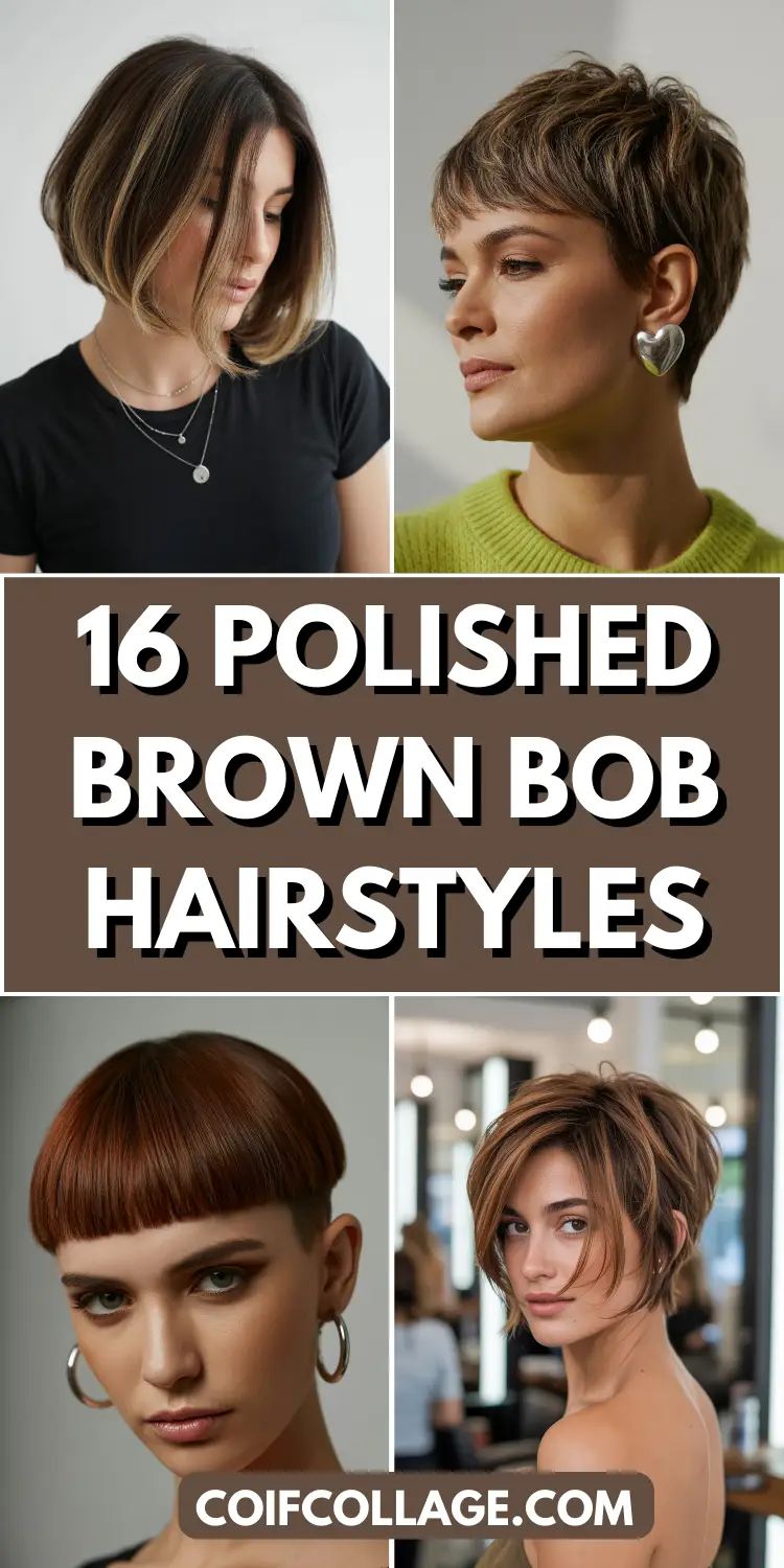 16 Polished Brown Bob Hairstyles: Classy Cuts That Work Day to Night