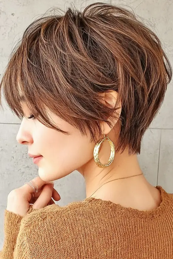 19 Flattering Hairstyles for Fine Hair: Volume-Boosting Looks That Feel Effortless 17 #16. Layered Pixie Shag with Wispy Texture