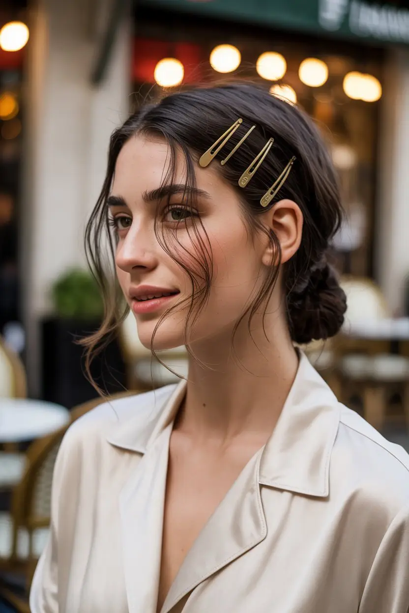 18 Classy French Roll Hairstyles: Sleek Styles That Elevate Any Outfit 18 #17. The "Undone" French Roll with Bobby Pin Accents