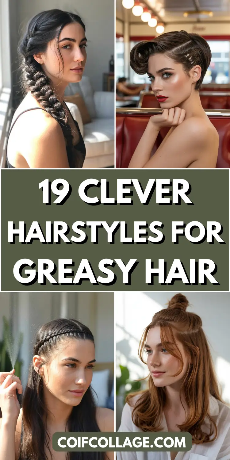 19 Clever Hairstyles For Greasy Hair: Quick Fixes That Still Look Fresh 1 19 Clever Hairstyles For Greasy Hair: Quick Fixes That Still Look Fresh