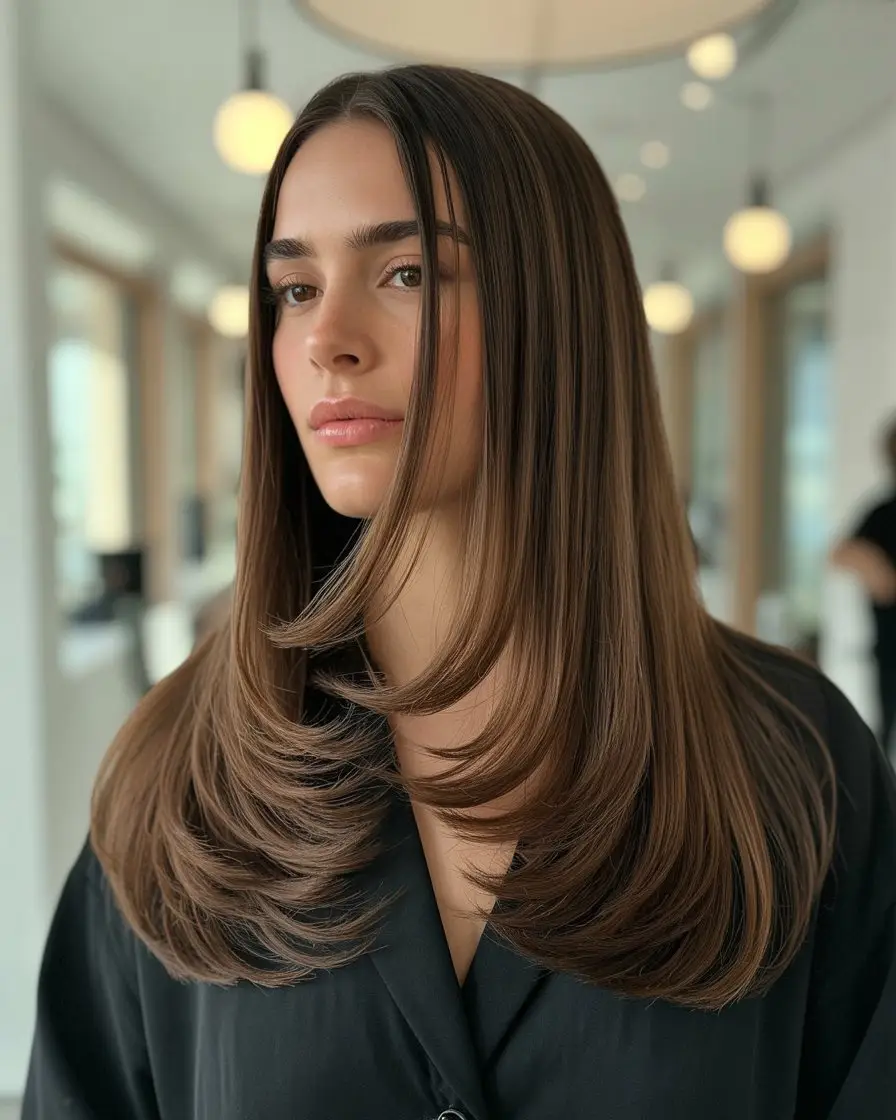 #19. Blunt Cut with Hidden Layers: The Illusion of Length