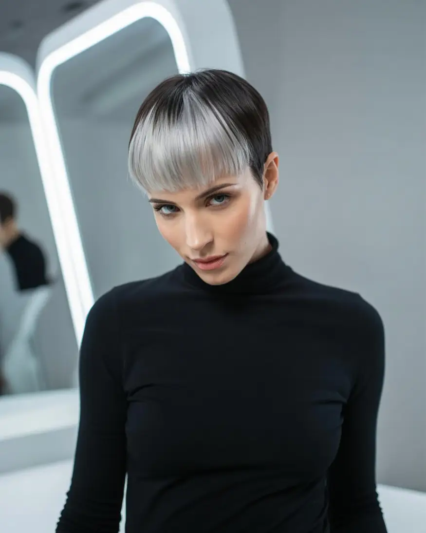 20 Timeless Salt & Pepper Hairstyles: Classic Styles with a Modern Twist 3 #2. Sleek Silver Pixie