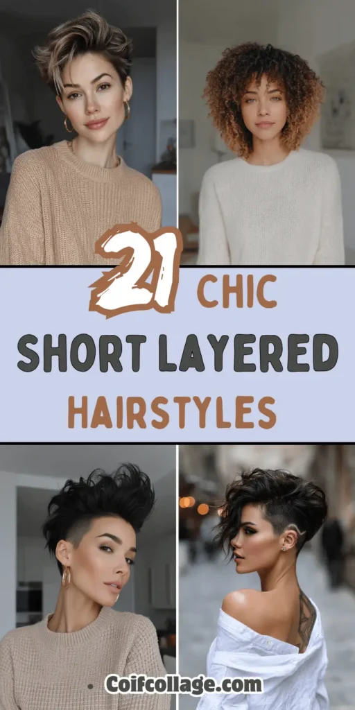 21 Chic Short Layered Hairstyles: Modern Cuts for a Fresh, Youthful Vibe 1 21 Chic Short Layered Hairstyles: Modern Cuts for a Fresh, Youthful Vibe