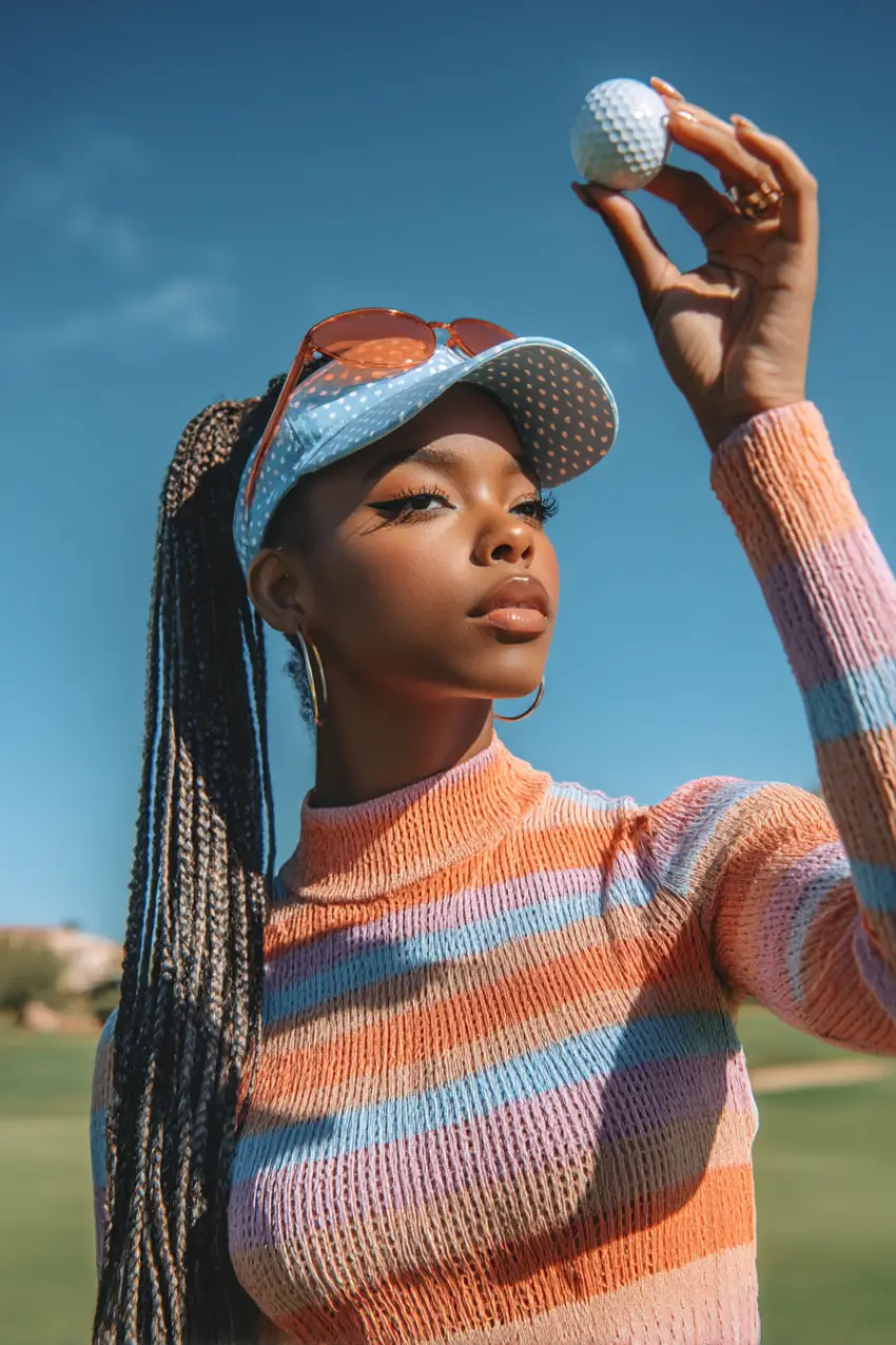 30 Sleek Golf Hairstyles: Polished and Practical Styles for Game Day Glam 26 #25. Skyline Braided Ponytail