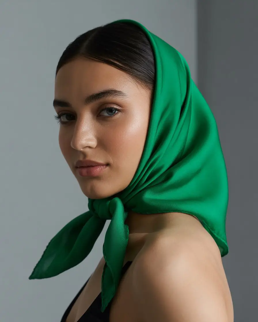 19 Clever Hairstyles For Greasy Hair: Quick Fixes That Still Look Fresh 4 #3. Sleek Low Bun with Scarf Accent