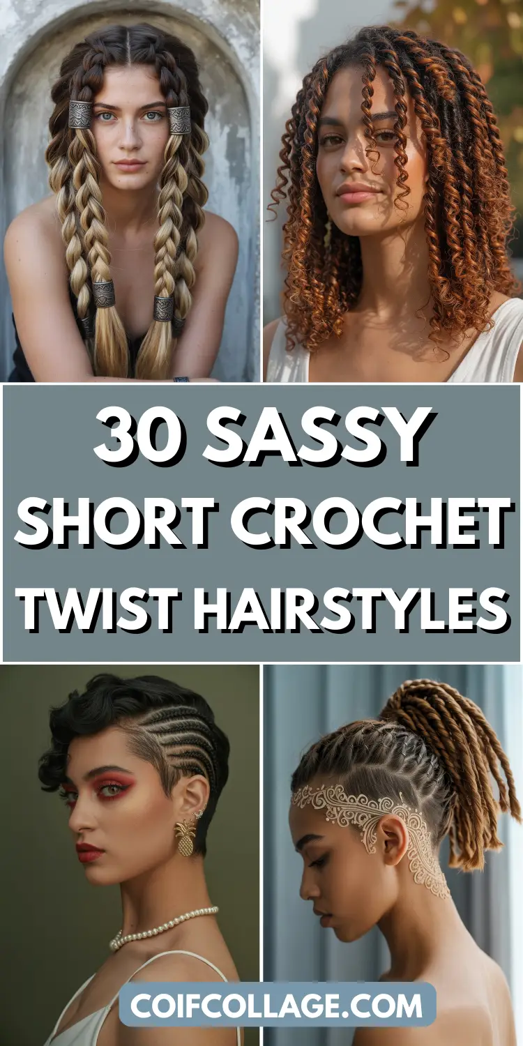 30 Sassy Short Crochet Twist Hairstyles Bold Twists to Slay Any Season