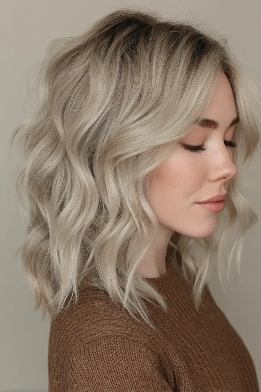 22 Bold Platinum Blonde Bob Hairstyles: Fresh and Fierce Ideas for a Standout Look 5 #4. Textured Ash-Platinum Bob with Soft Waves
