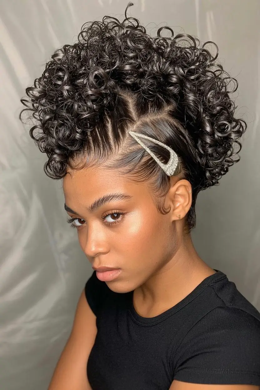 16 Time-Saving Wash And Go Hairstyles: Chic Solutions for Busy Mornings 5 #4. The High-Shine Coily Pompadour