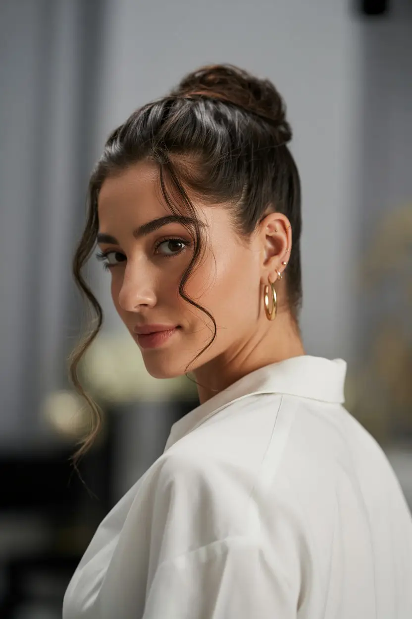 19 Polished Office Hairstyles: Sleek Looks That Mean Business 6 #5. Modern French Twist