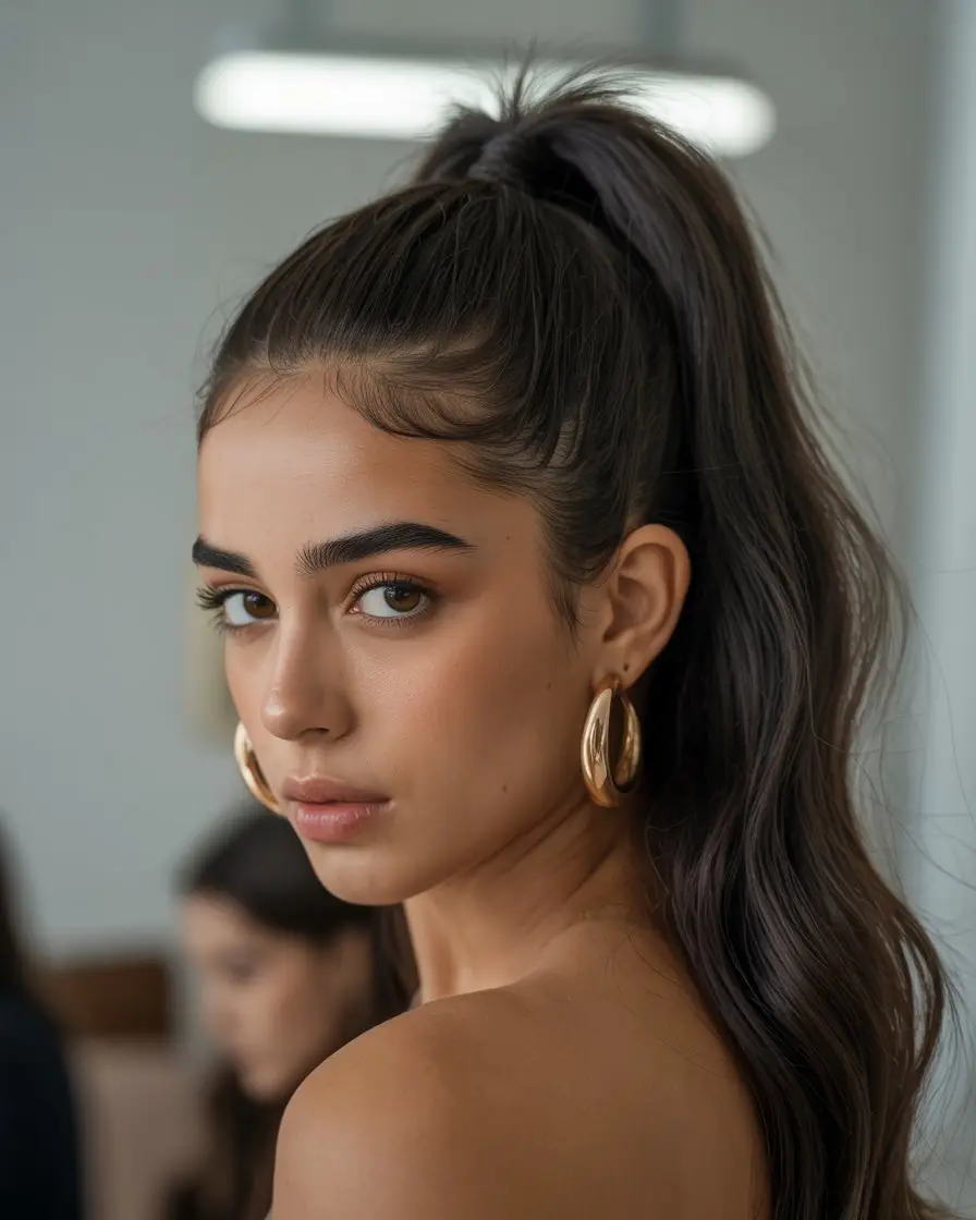 #5. Sleek High Ponytail: Instant Lift and Structure