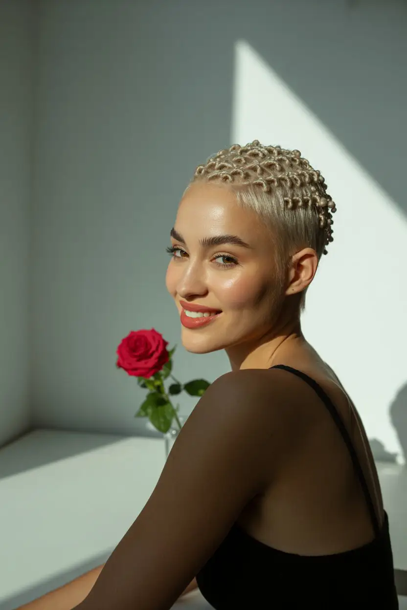 #5. Tapered Cut with Mini Twists for a Modern Edge