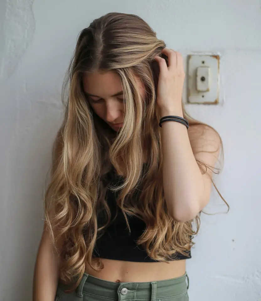 19 Clever Hairstyles For Greasy Hair: Quick Fixes That Still Look Fresh 7 #6. Loose Waves with a Soft Side Sweep