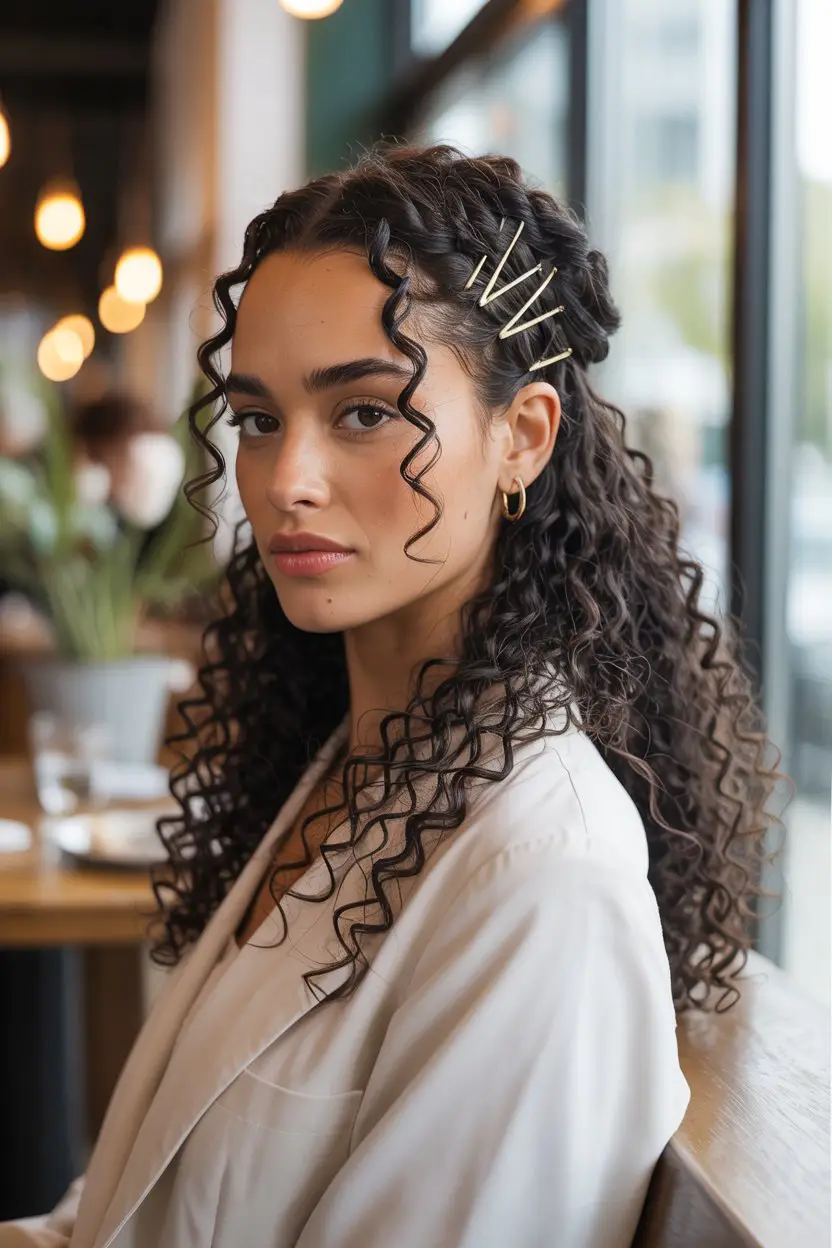 16 Time-Saving Wash And Go Hairstyles: Chic Solutions for Busy Mornings 7 #6. The Twisted Curly Crown