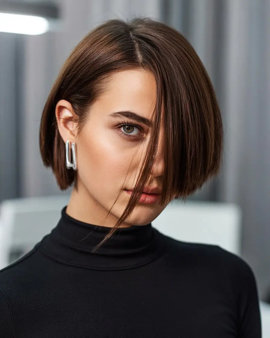 #7. Asymmetrical Bob: Sharp Angles for a Bold Look