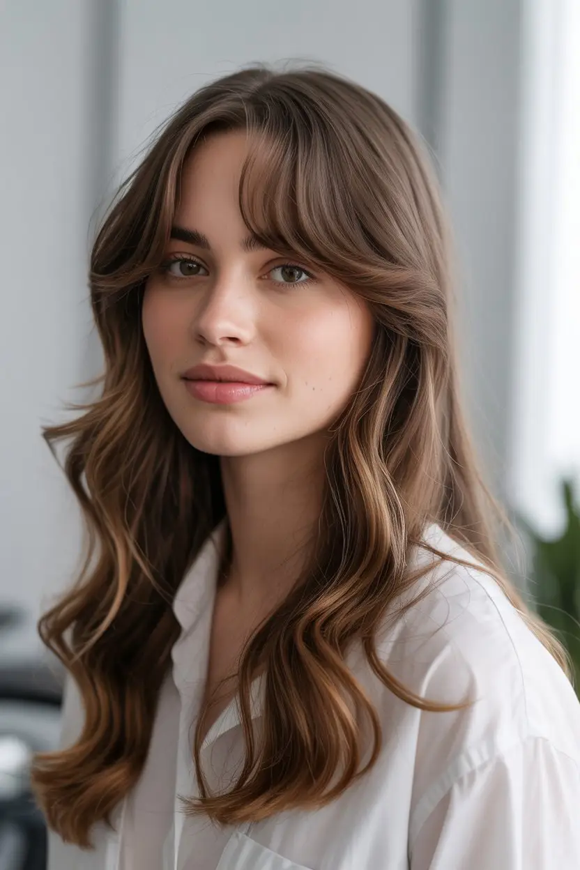 16 Time-Saving Wash And Go Hairstyles: Chic Solutions for Busy Mornings 8 #7. The Side-Swept Curtain Bangs