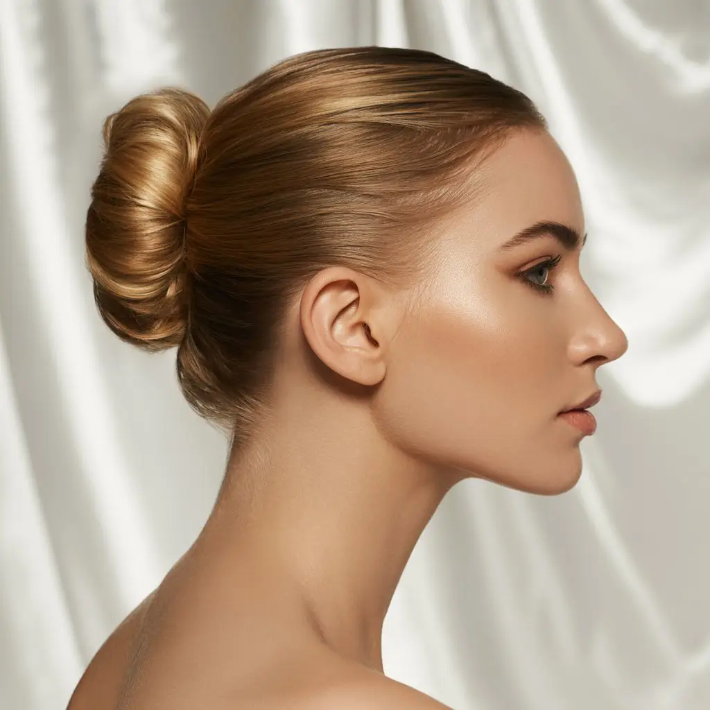 18 Relaxed Yoga Hairstyles: Low-Maintenance Styles with a Calm and Comfy Vibe 9 #8. Sleek Twisted Ballet Bun