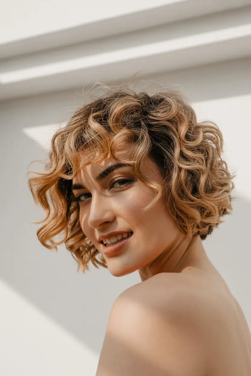 16 Time-Saving Wash And Go Hairstyles: Chic Solutions for Busy Mornings 9 #8. The Crinkle-Curled Bob