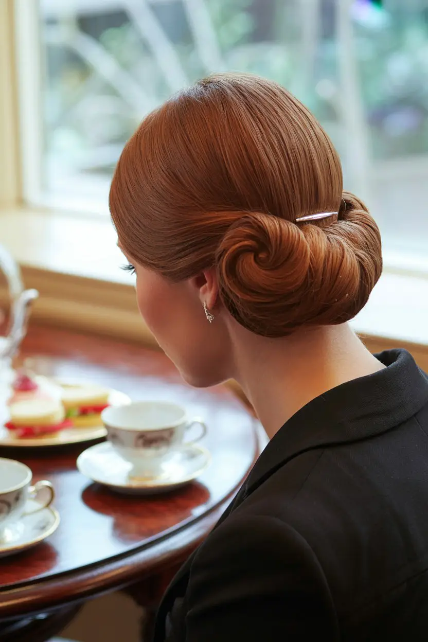 18 Classy French Roll Hairstyles: Sleek Styles That Elevate Any Outfit 10 #9. French Roll with Twisted Sides: Structured Yet Soft