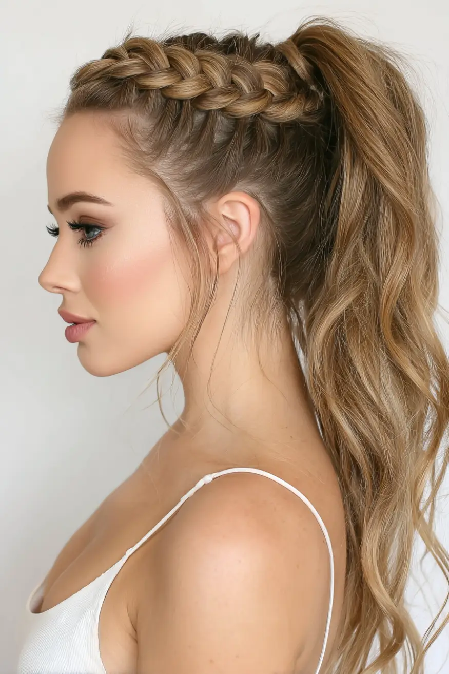 26 Bold Dance Hairstyles: Show-Stopping Styles for Stage and Studio 18 Double Dutch Braided High Ponytail
