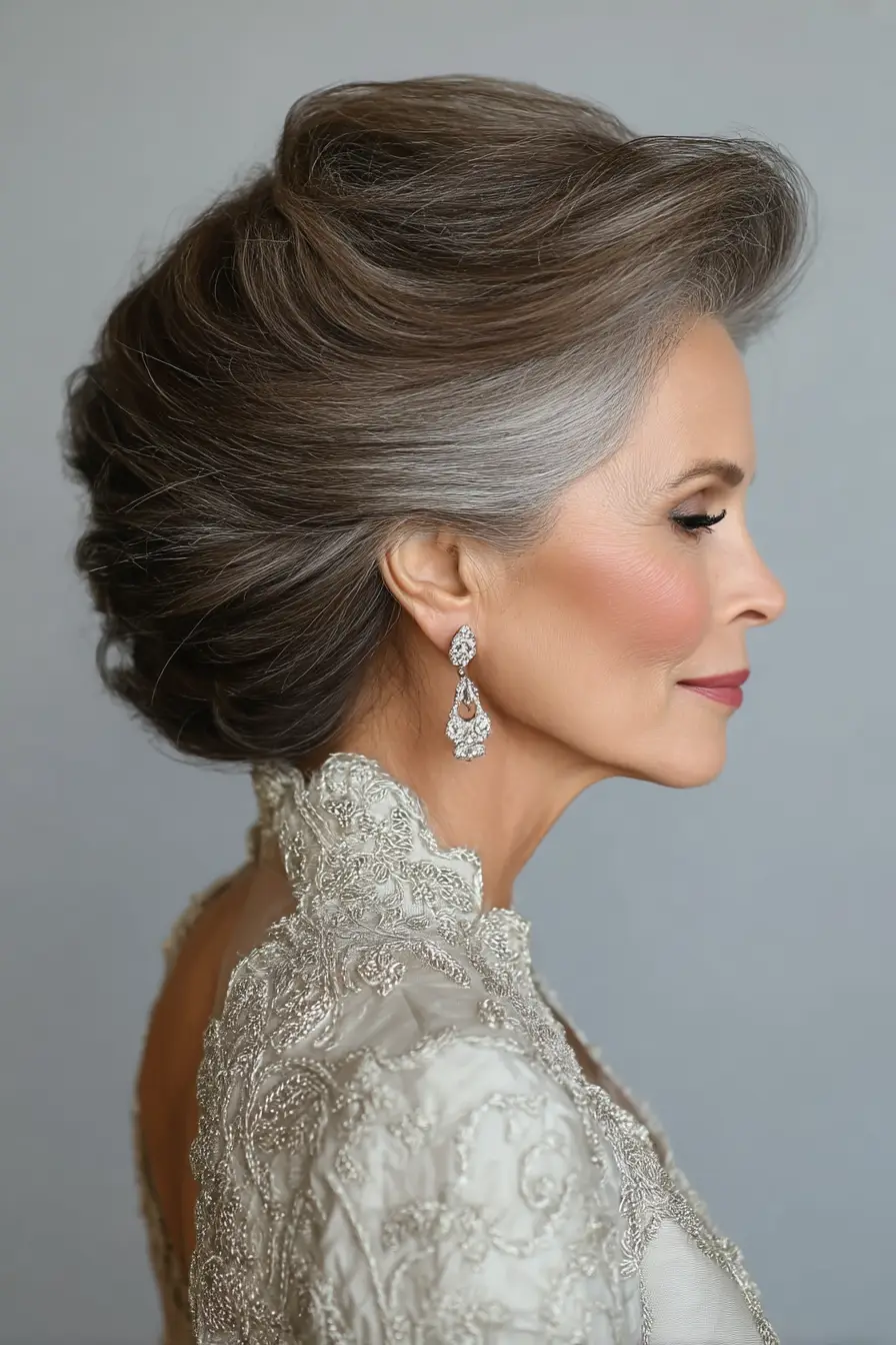 Elegant Classic French Twist with Volume