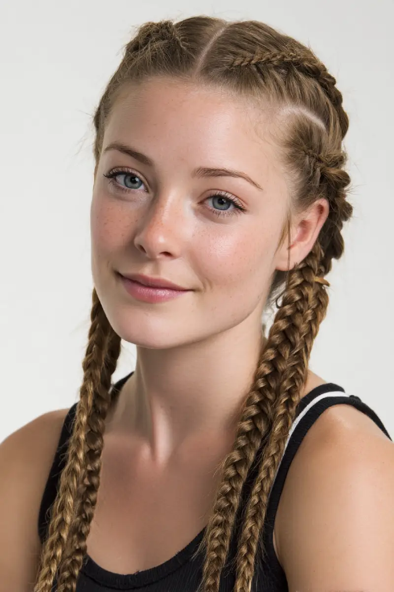 21 Stylish Hairstyles for Job Interviews: Sharp and Modern Looks to Stand Out 22 Tight Double Cornrow Braids