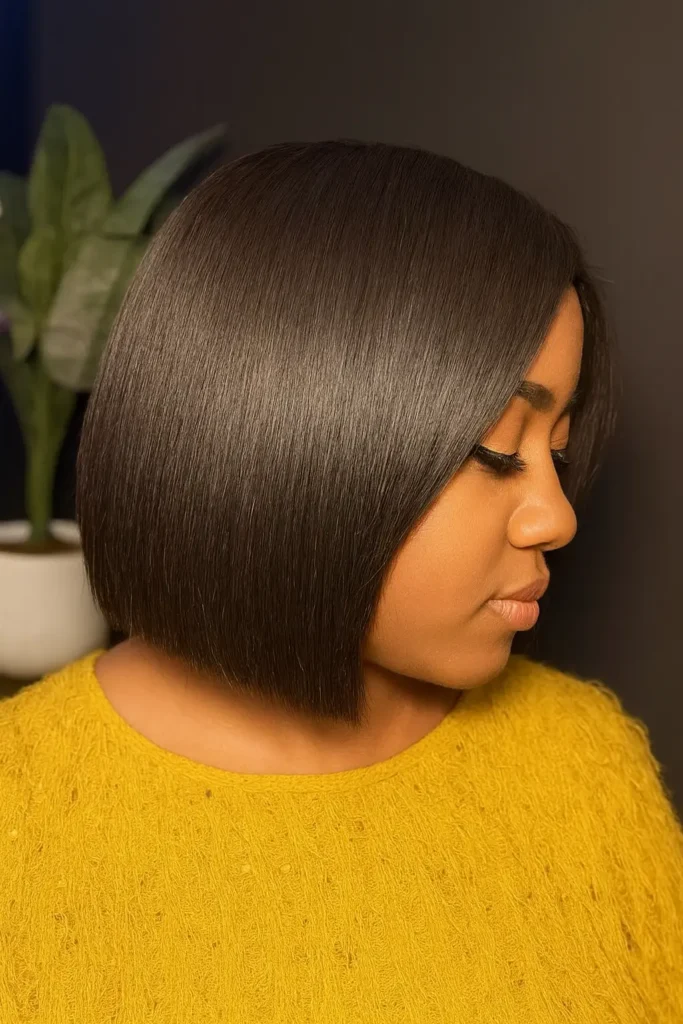 10. Sleek Angled Bob