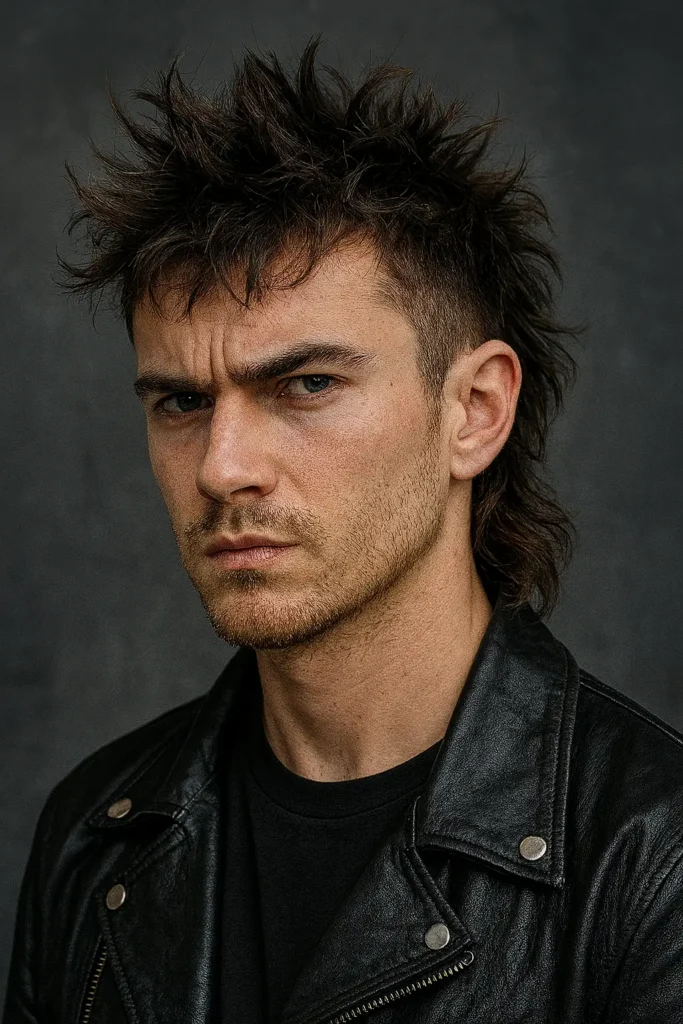 12. Punk-Edge Spiky Mullet