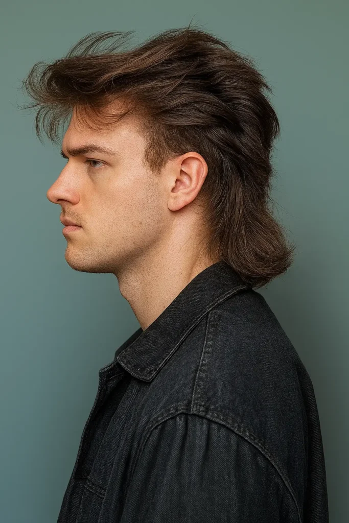 5. Retro Wind-Swept Mullet Revival