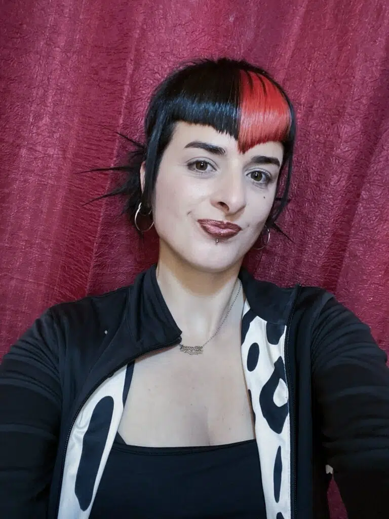 15. Two-Tone Punk Mullet with Spiky Texture