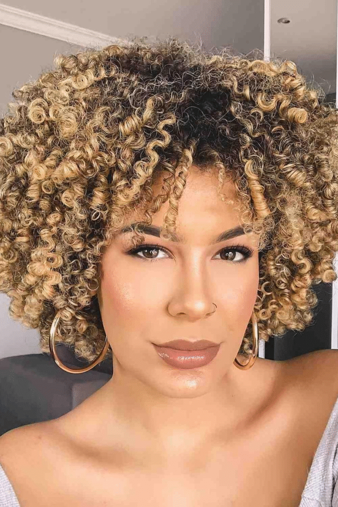 6. Blonde Curly Bob