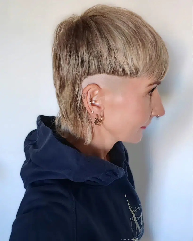 12. Platinum Shag Mullet